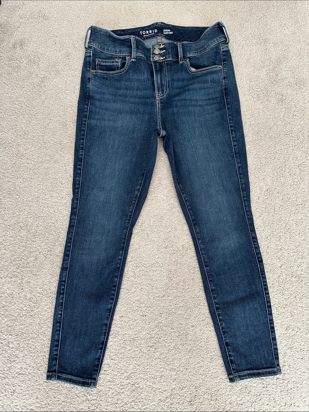 torrid Dark Blue Stretch Skinny Jeggings